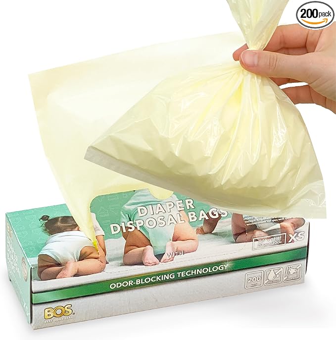 BOS, Odor-Sealing Dirty Diaper Trash Bags by BOS