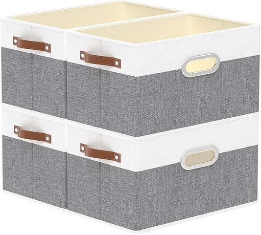 Yawinhe Fabric Storage Baskets, Foldable Closet Organizer by Yawinhe