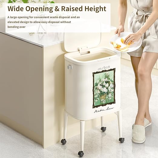 MRBIN Metal Kitchen Trash Can - Image 3