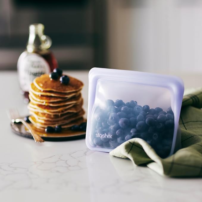 Stasher Premium Silicone Reusable Food Storage Stand-Up Mini Bag, Sous Vide - Image 3