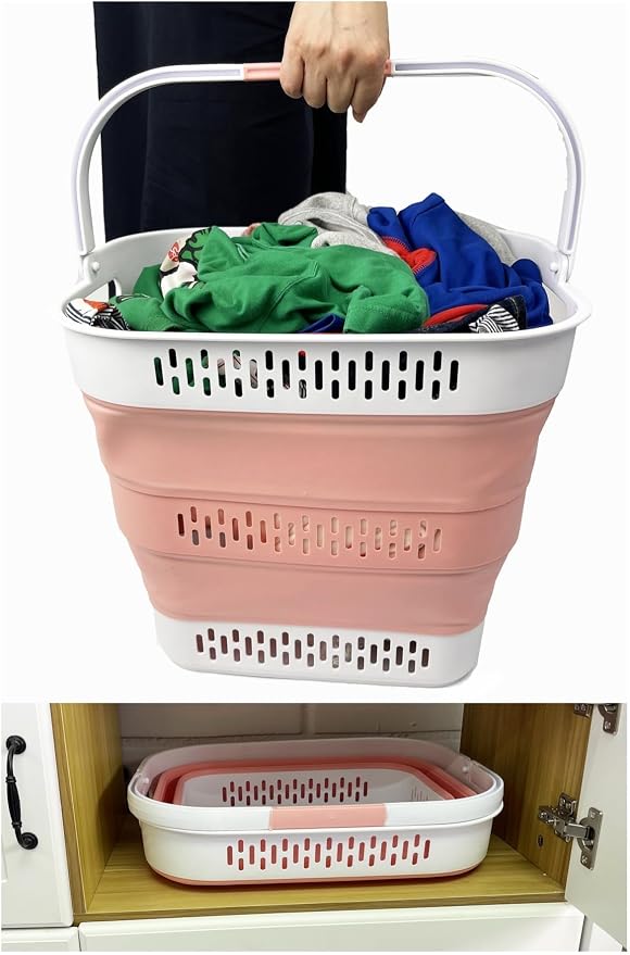 SAMMART 40L Collapsible Plastic Laundry Basket - Image 4