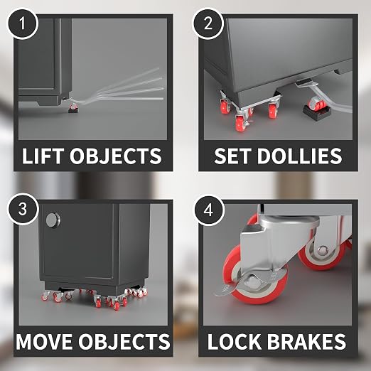 MYUEA【Upgrade Large】 Furniture Dolly, Furniture Movers - Image 8