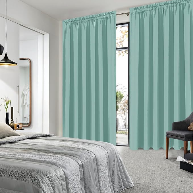 DWCN Blackout Curtains for Living Room Thermal Insulated, Energy Saving & Noise - Image 2