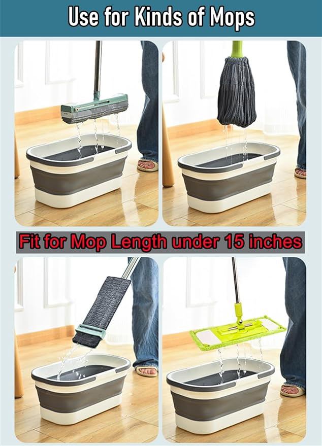 Collapsible Mop Bucket Basin Tub - Image 5