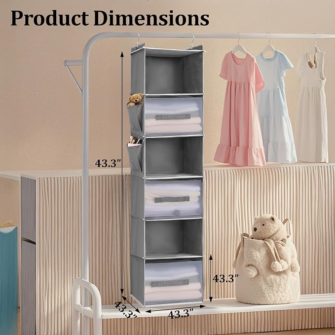 6-Tier Hanging Closet Organizer - Image 5