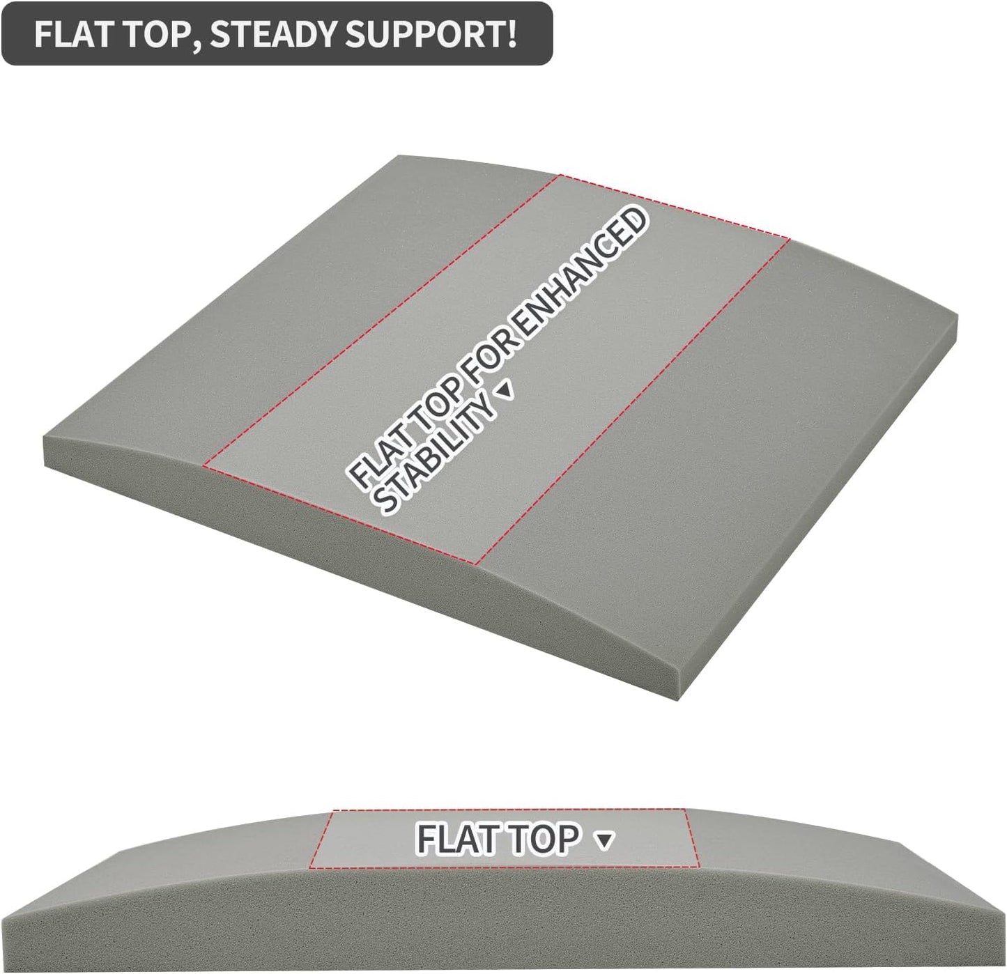 Couch Cushion Support High Density Foam 24X24X2.4 Inches Sofa Couch Supports for Sagging Cushions Light Grey 3Pc with Anti Slip Mesh Fabric