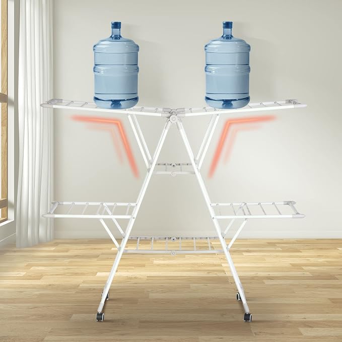 Gullwing Laundry Drying Rack, Space Saving Indoor & Outdoor Use, 61.81' x - Image 7
