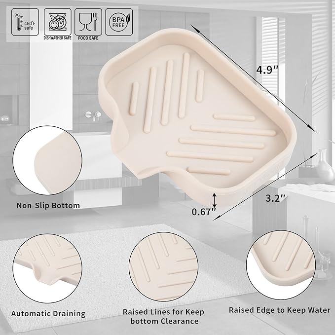 Silicone Bathroom Soap Dishes - Image 2
