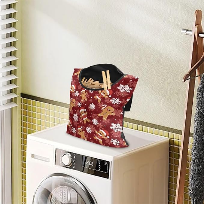 Christmas Gingerbread Man Waterproof Clothespin Organizer - Image 3
