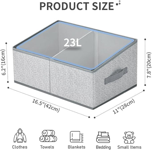 DIMJ Large Closet Shelf Organizer Bins 6 Packs - Image 2