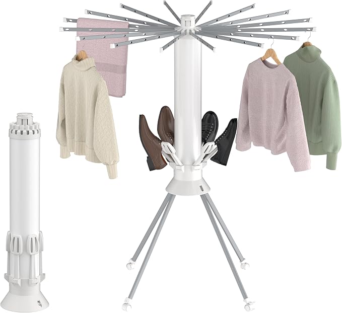 Clothes Drying Rack Foldable, Portable 4-Legged Laundry Drying Racks, Shoe by SUNOUTLY