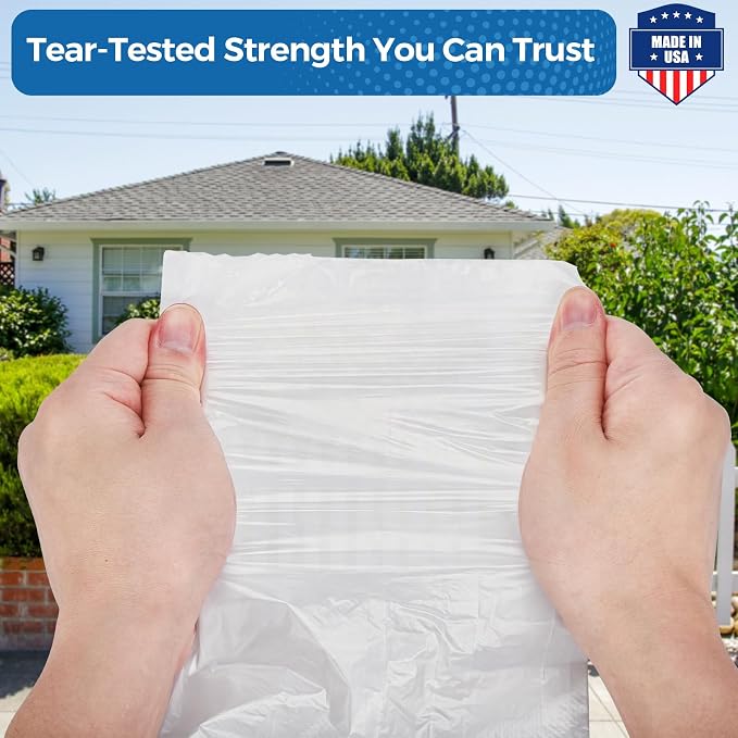 Fuxury 55-60 Gallon Heavy Duty Trash Bags, 23 Mic Thick, 38x58 in, Star-Seal - Image 4
