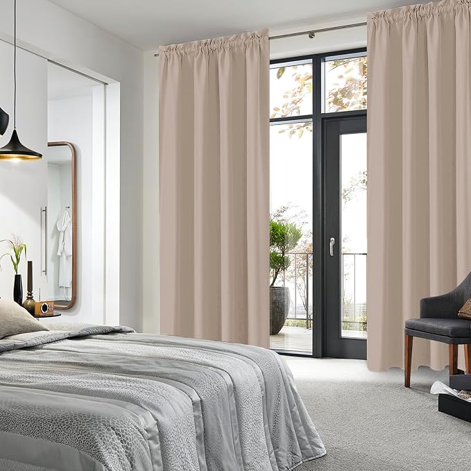 DWCN Blackout Curtains for Living Room Thermal Insulated, Energy Saving & Noise - Image 3