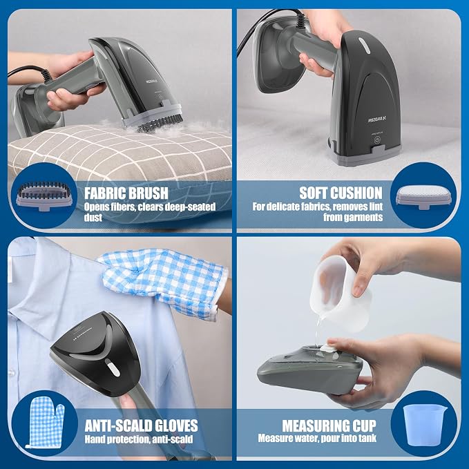 Powerful Handheld Fabric Steamer - 1800W - Image 3