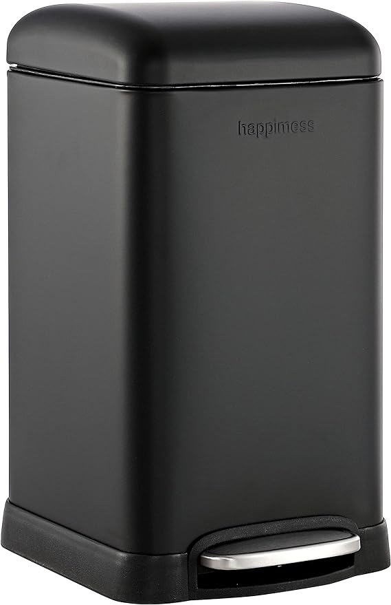 happimess HPM1012B Betty Retro Mini 3.2-Gallon Step-Open Trash Can by Happimess