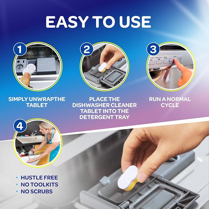 Dishwasher Cleaner and Deodorizer Tablets - Image 7