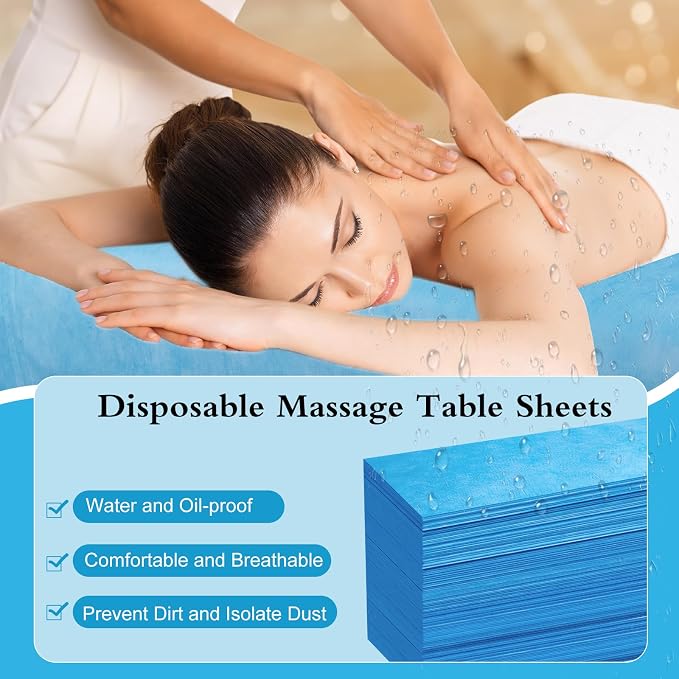 100 Pack Disposable Bed Sheets – 31.5 x 71 in Waterproof Non-woven Sheets - Image 4