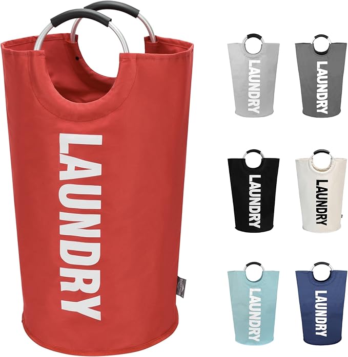 DOKEHOM 90L Large Laundry Basket, Collapsible Laundry Bag, Freestanding Tall by DOKEHOM