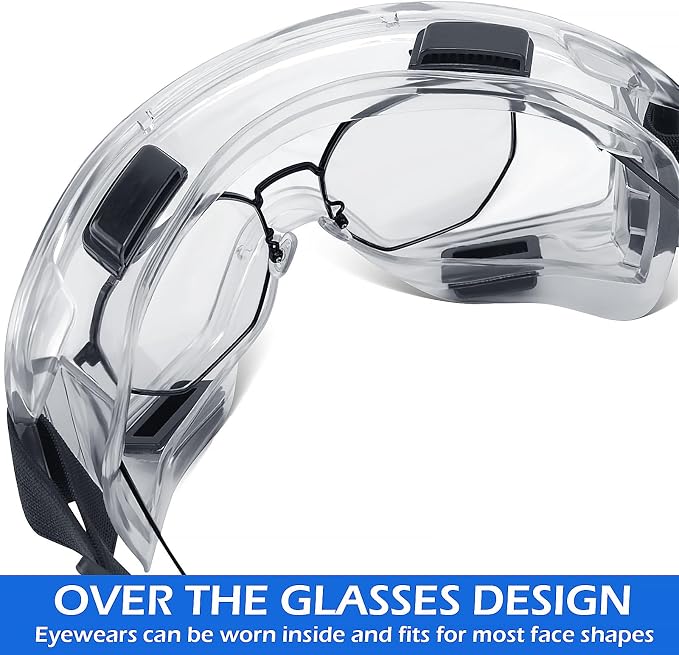 OXG 6 Pack Safety Goggles ANSI Z87.1 Glasses, Anti-Fog Protective Safety - Image 5