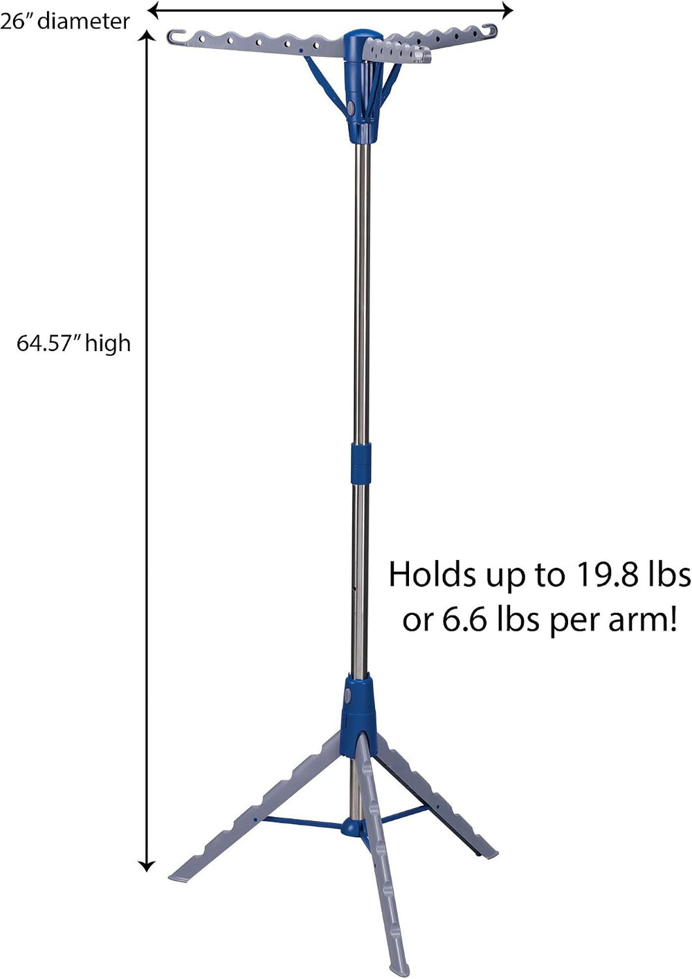 Household Essentials 5009-1 Collapsible Portable Indoor Tripod Clothes Drying...