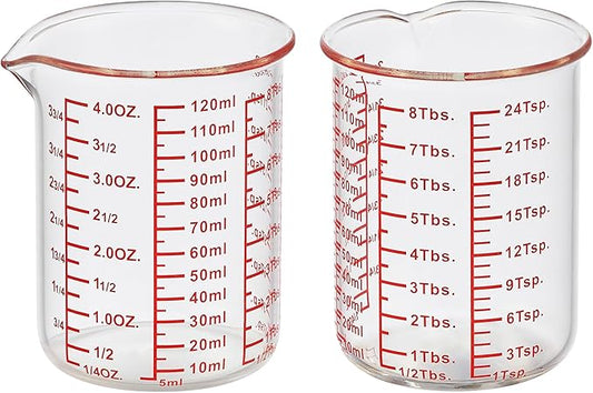 High Borosilicate Glass Measuring Cup-V-Shaped Spout，Glass Measuring Beaker by AckersBORO33