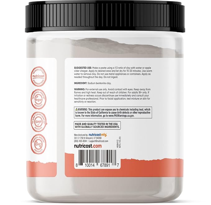 Nutricost Essentials Bentonite Clay - Image 4
