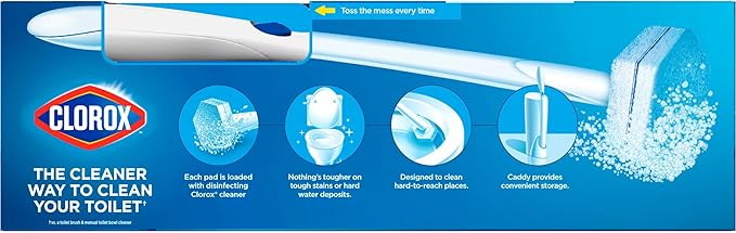 CLOROX Original Toilet Cleaning System, ToiletWand, Storage Caddy, 6 Refill - Image 12