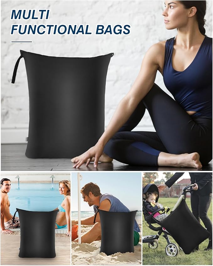 OTraki 2Pcs Large Laundry Bags 24x32 inch Wet Dry Bag Reusable Waterproof bag - Image 6