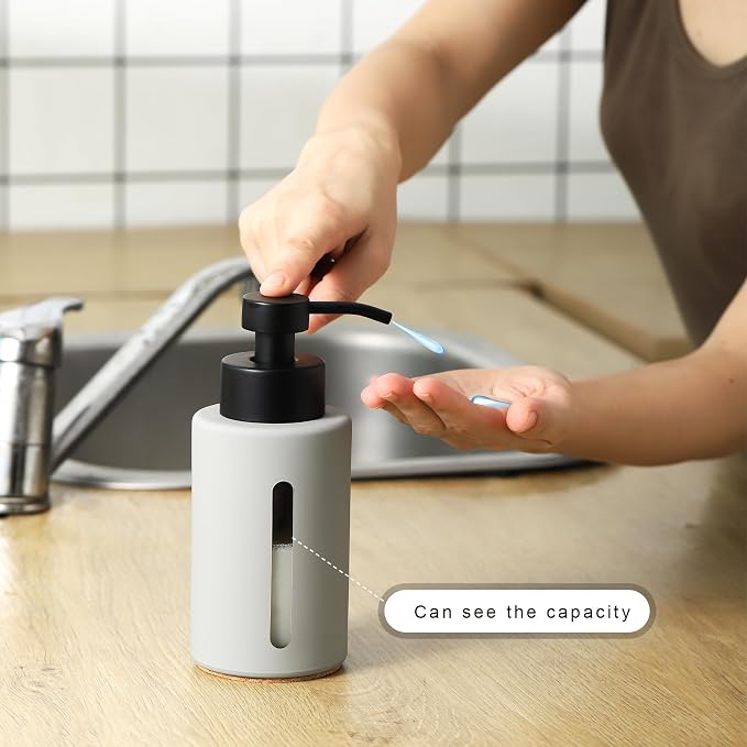 Enra Glass Dish Soap Dispenser - Image 3