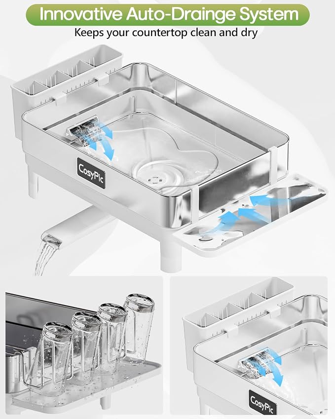 Dish Racks, Thicker Premium 304 Stainless Steel Dish Drying Rack - Image 4