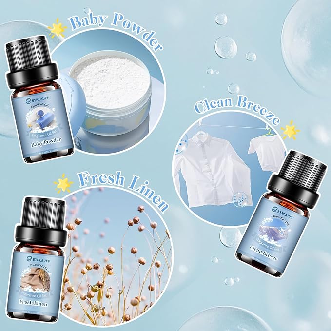 Clean Essential Oils Set, Laundry Collection Essential Oils Set, Use - Image 5