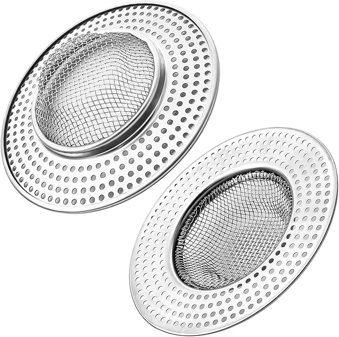 2pcs Heavy Duty Stainless Steel Slop Basket Filter Trap, 3.54" Top / 1.65" Mesh by ArtioHipo