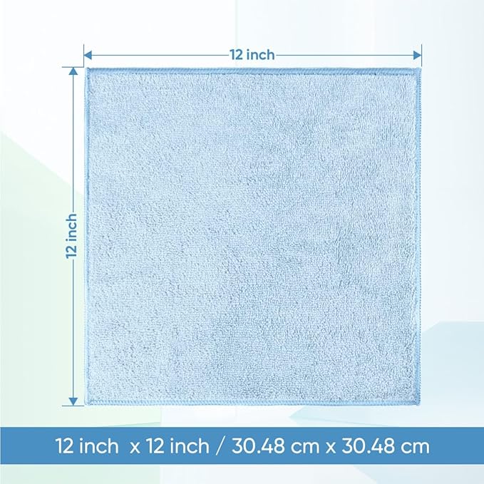 HOMEXCEL Microfiber Washcloths 12 Pack, Highly Absorbent and Soft Face Towel - Image 2