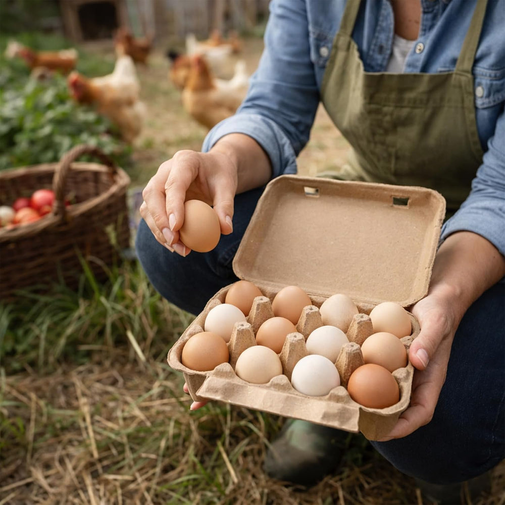 Egg Cartons 12 Count, 50 Pack Cardboard Egg Cartons Cheap Bulk, Reusable Pape...