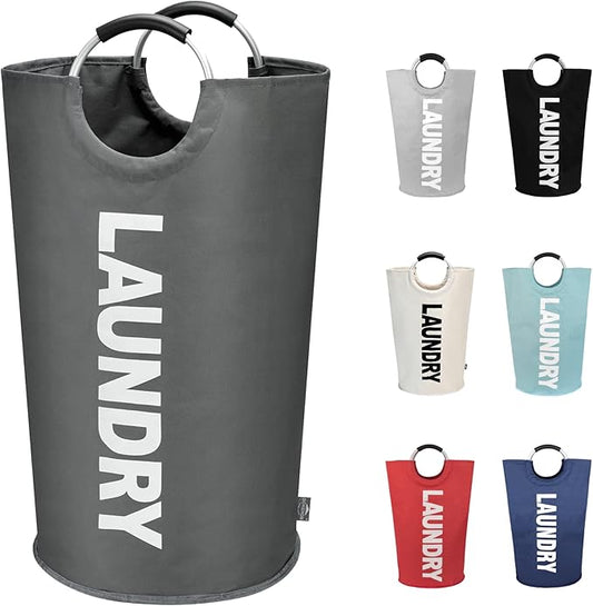 DOKEHOM 90L Large Laundry Basket, Collapsible Laundry Bag, Freestanding Tall by DOKEHOM