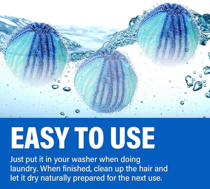 Pet Hair Remover for Laundry, Reusable Lint Traps for Washing Machine Hose - Image 5