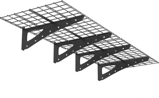 Heavy Duty Garage Wall Shelving, 2x6ft Wall Mounted Storage Shelves by PRESTELION