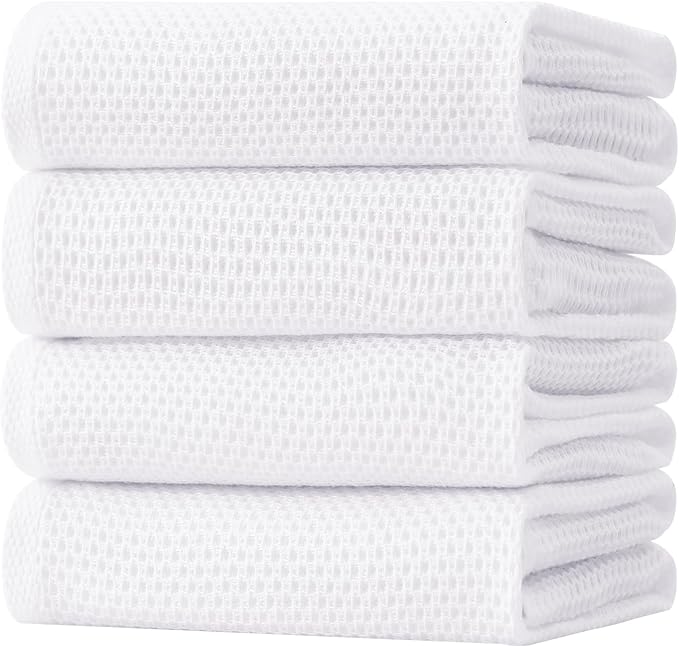 Homaxy 100% Cotton Oversized Waffle Weave Kitchen Dish Towels, Ultra Soft by Homaxy