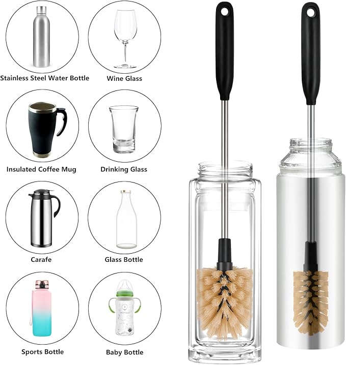 2-in-1 Long Handle Bottle Brush - Image 3