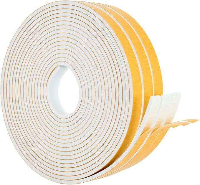 High Density Foam Weather Stripping Door Seal Strip Insulation Tape Roll by DualplexTalvania