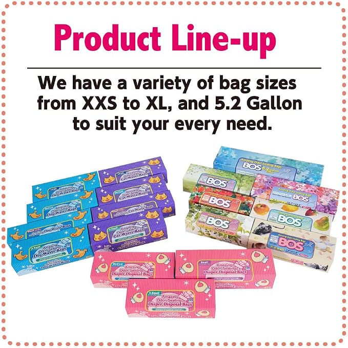 BOS Amazing Odor Sealing Baby Diaper Disposal Bags - Image 8