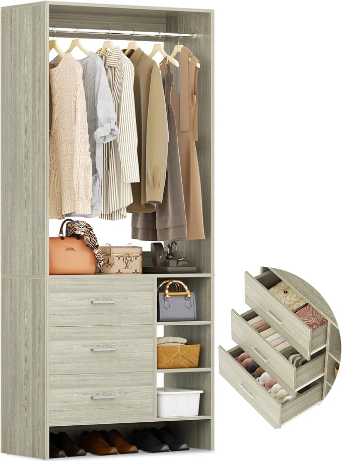 Aheaplus 2.5FT Closet System by Aheaplus