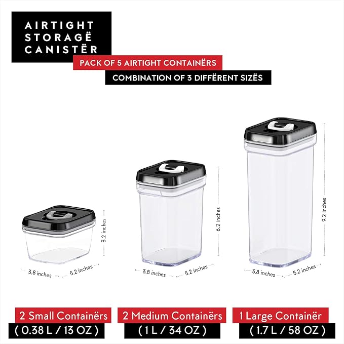 DWËLLZA KITCHEN Airtight Food Storage Containers - Image 5