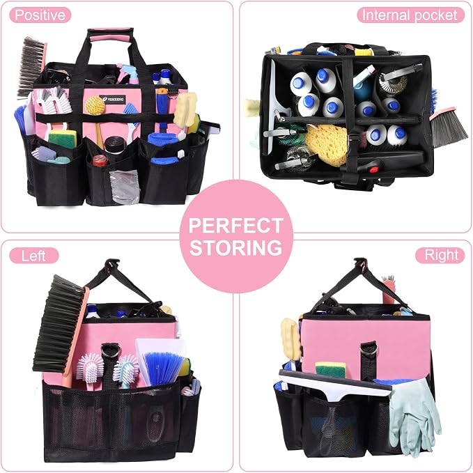 Large Rolling Cleaning Caddy Bag - Image 4