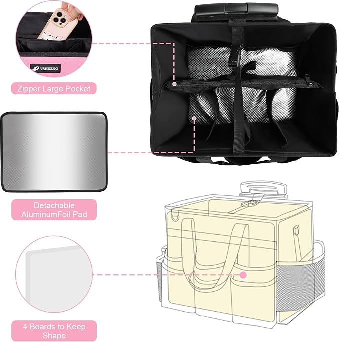 Large Rolling Cleaning Caddy Bag - Image 3