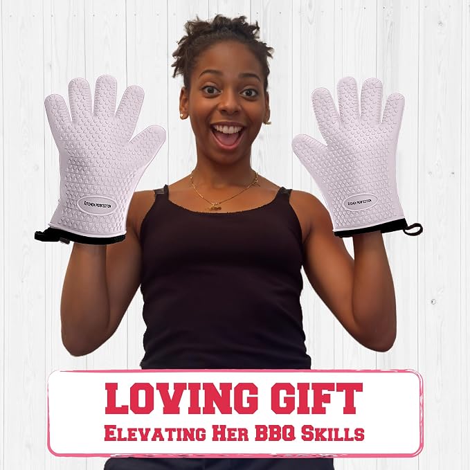 KITCHEN PERFECTION S Silicone Smoker Oven Gloves - Image 8