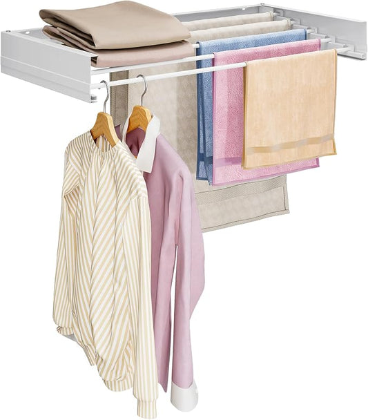 APEXCHASER Wall Mounted Clothes Drying Rack, Laundry Drying Rack Retractable by APEXCHASER