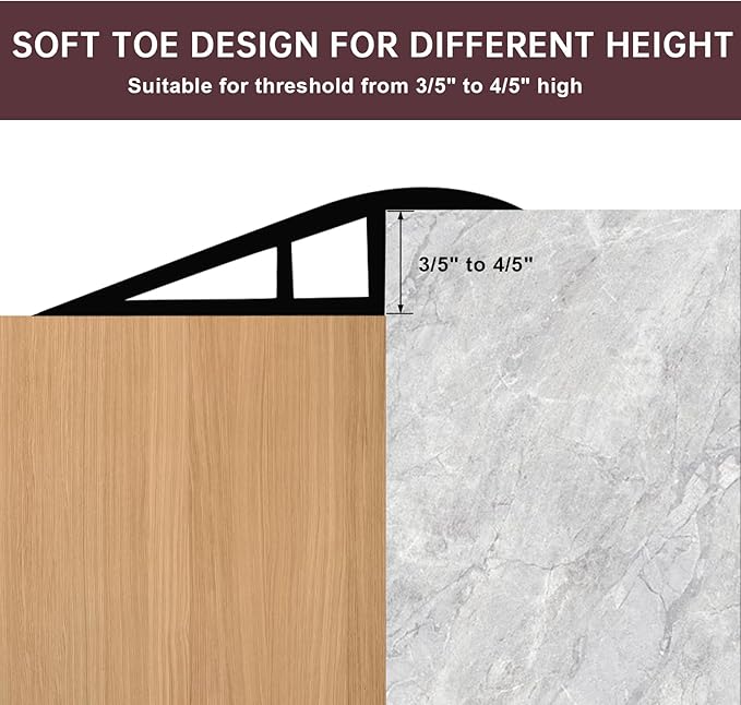 Vinyl Door Threshold Flooring Transition Strip Self Adhesive Carpet Edging Strip - Image 4
