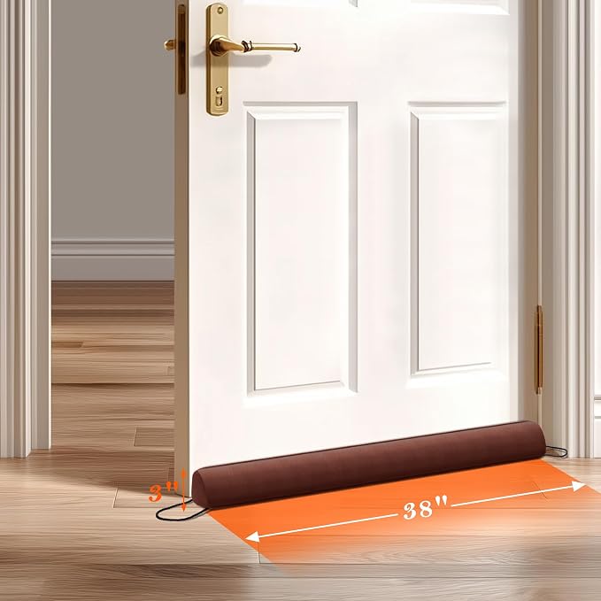 Sunolga 2-Pack 38" Door Draft Stopper Blocks Hot and Cold Air - Image 2