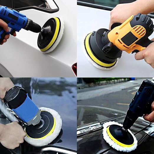 Car Foam Polishing Buffing Kit, Polishing Buffing Pads, Wool Pads, Polishing & - Image 7